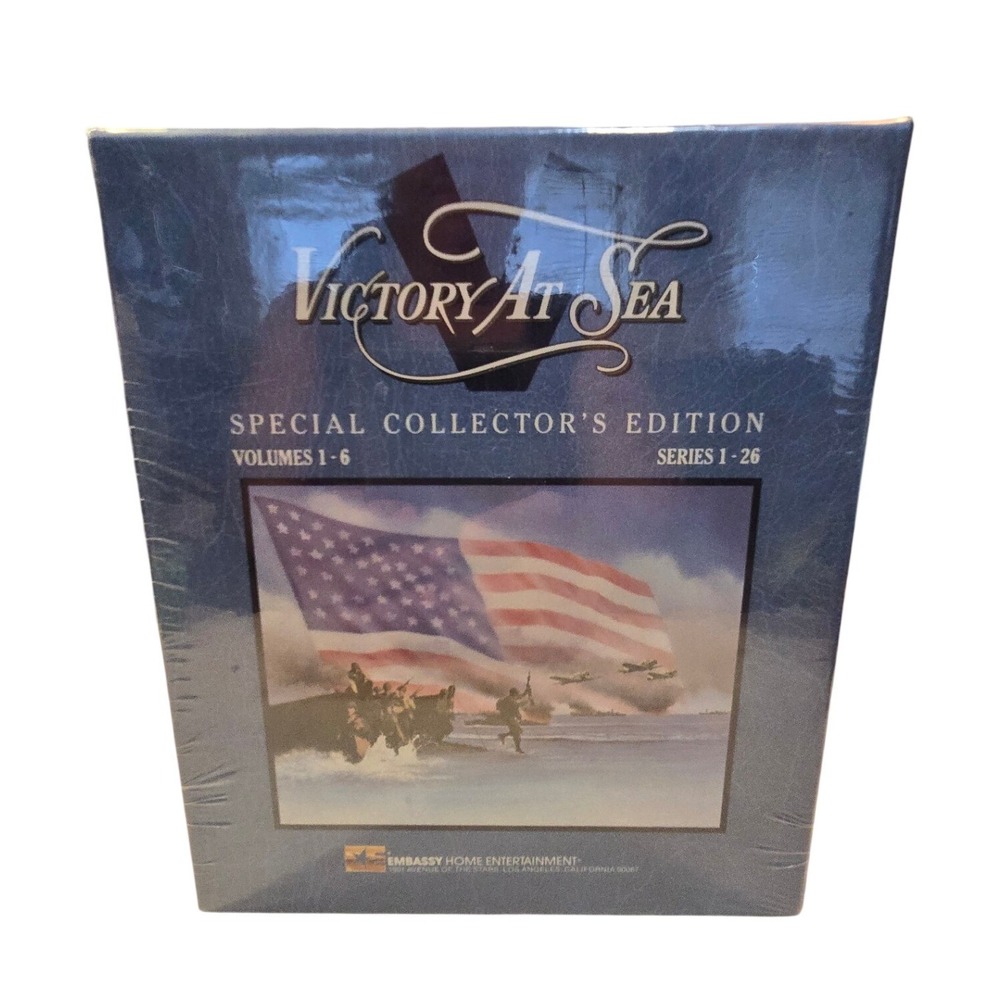 Victory At Sea Special Collector's Ed. Volumes 1-6 VHS Box Set WWII‎ New Sealed